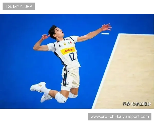 意大利男排快攻中路拔地而起扣中——科技与力量共舞的竞技瞬间